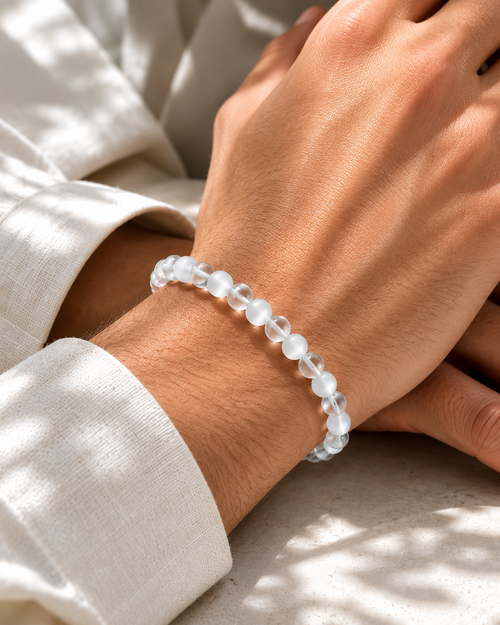 Cancer (कर्क) Rashi Bracelet | Emotional Balance, Intuition & Peace Crystal Bracelet