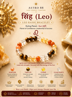 Leo (सिंह) Rashi Bracelet | Confidence, Leadership & Success Crystal Bracelet