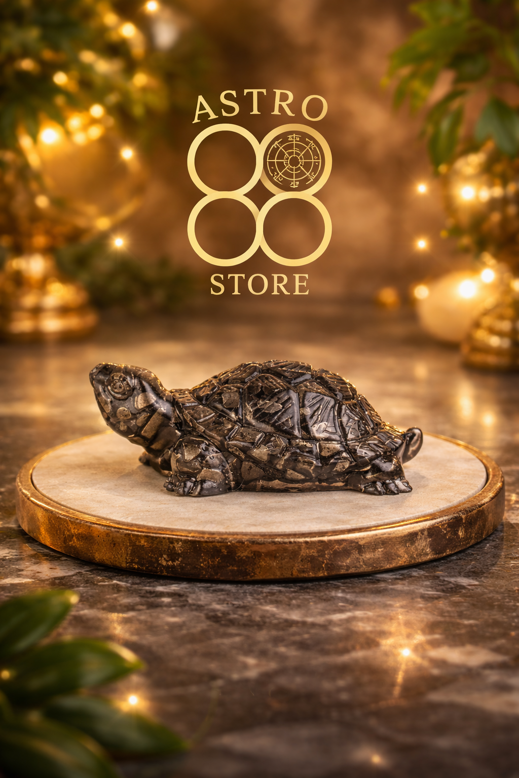 Lucky Pyrite Wealth Turtle – Symbol of Prosperity & Protection