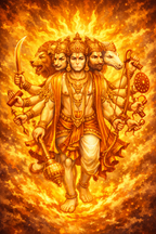 Panchamukhi Hanuman Ji Wallet Card - Divine Protection, Always With You.