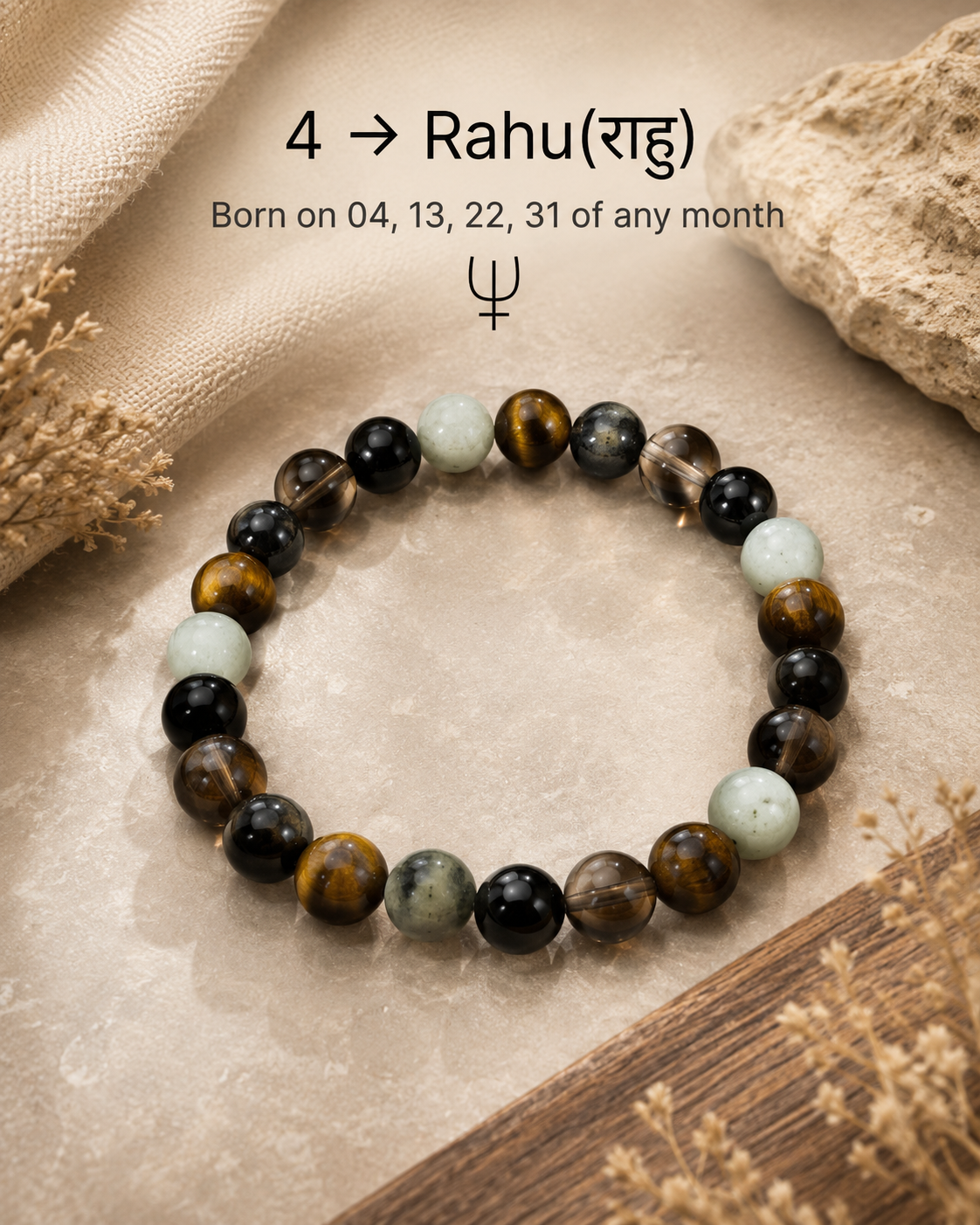 Mulank 4 – Rahu Protection Bracelet For People Born on 4, 13, 22 & 31 of Any Month