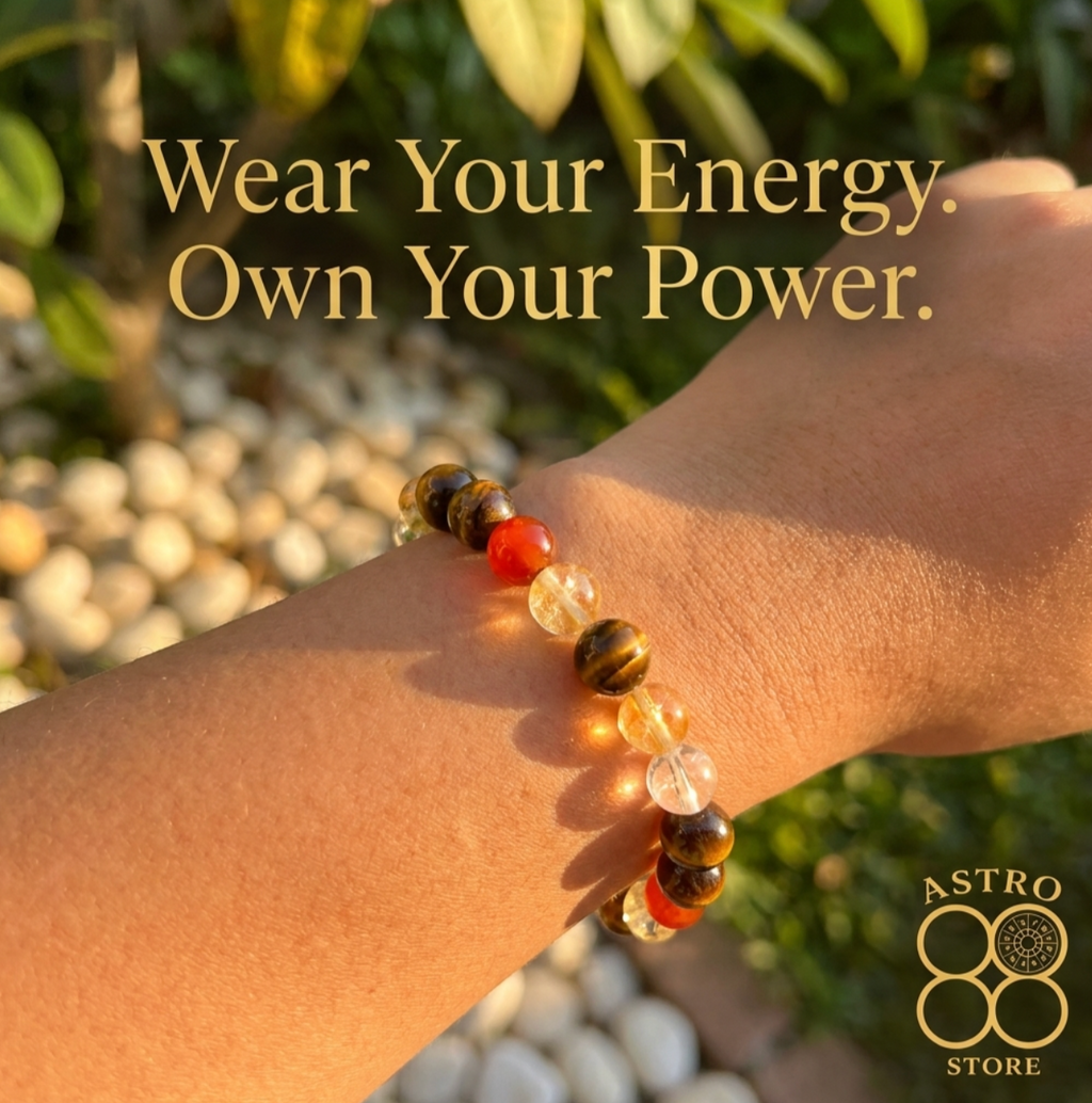 For Birth Numbers 1, 10, 19 & 28 of any month - Sun Leadership Bracelet (For Confidence • Leadership • Recognition • Career Growth)