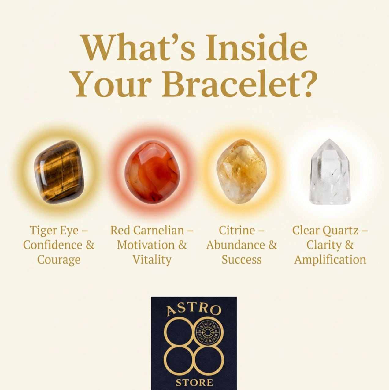 For Birth Numbers 1, 10, 19 & 28 of any month - Sun Leadership Bracelet (For Confidence • Leadership • Recognition • Career Growth)