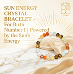 For Birth Numbers 1, 10, 19 & 28 of any month - Sun Leadership Bracelet (For Confidence • Leadership • Recognition • Career Growth)