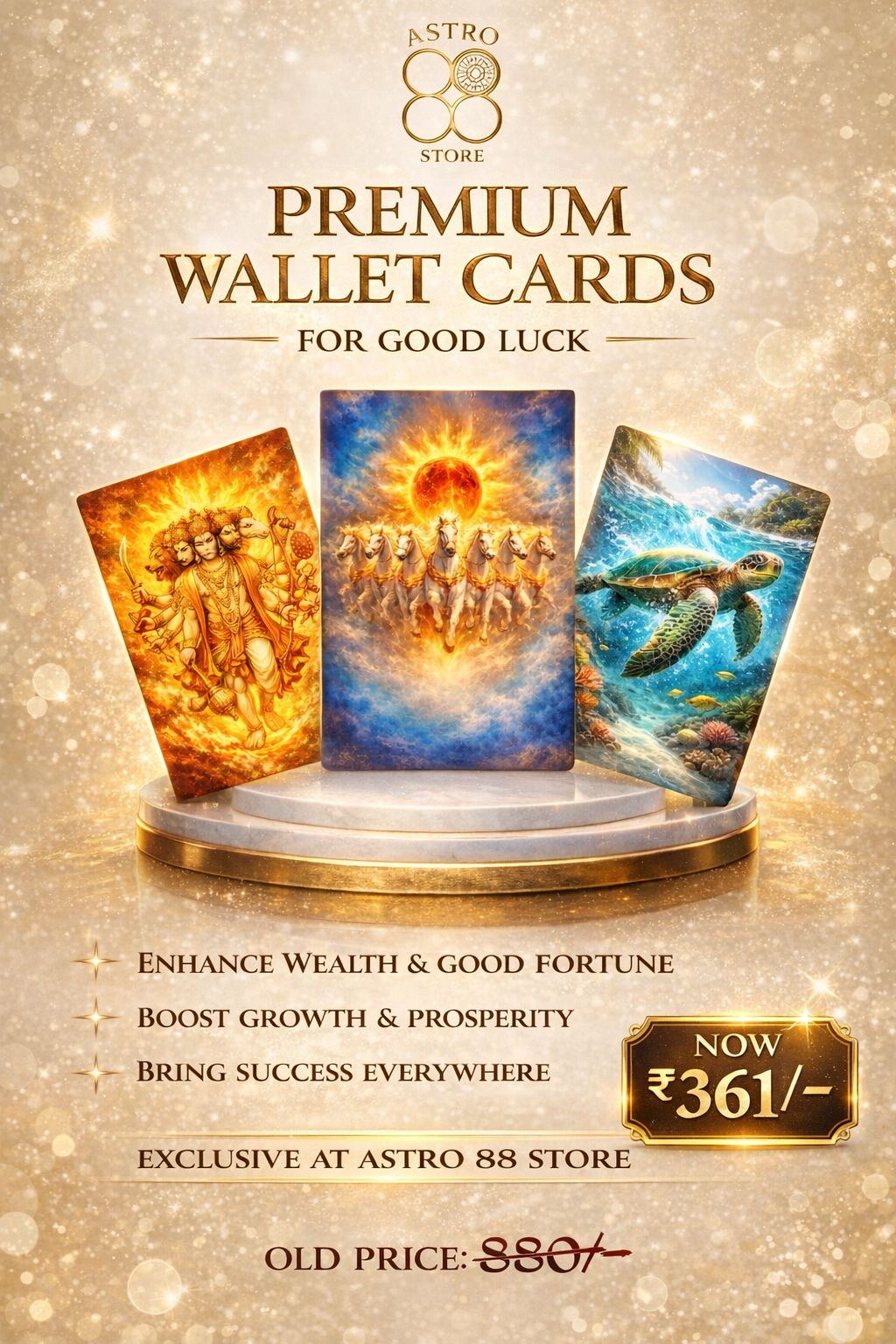 Panchamukhi Hanuman Ji Wallet Card - Divine Protection, Always With You.