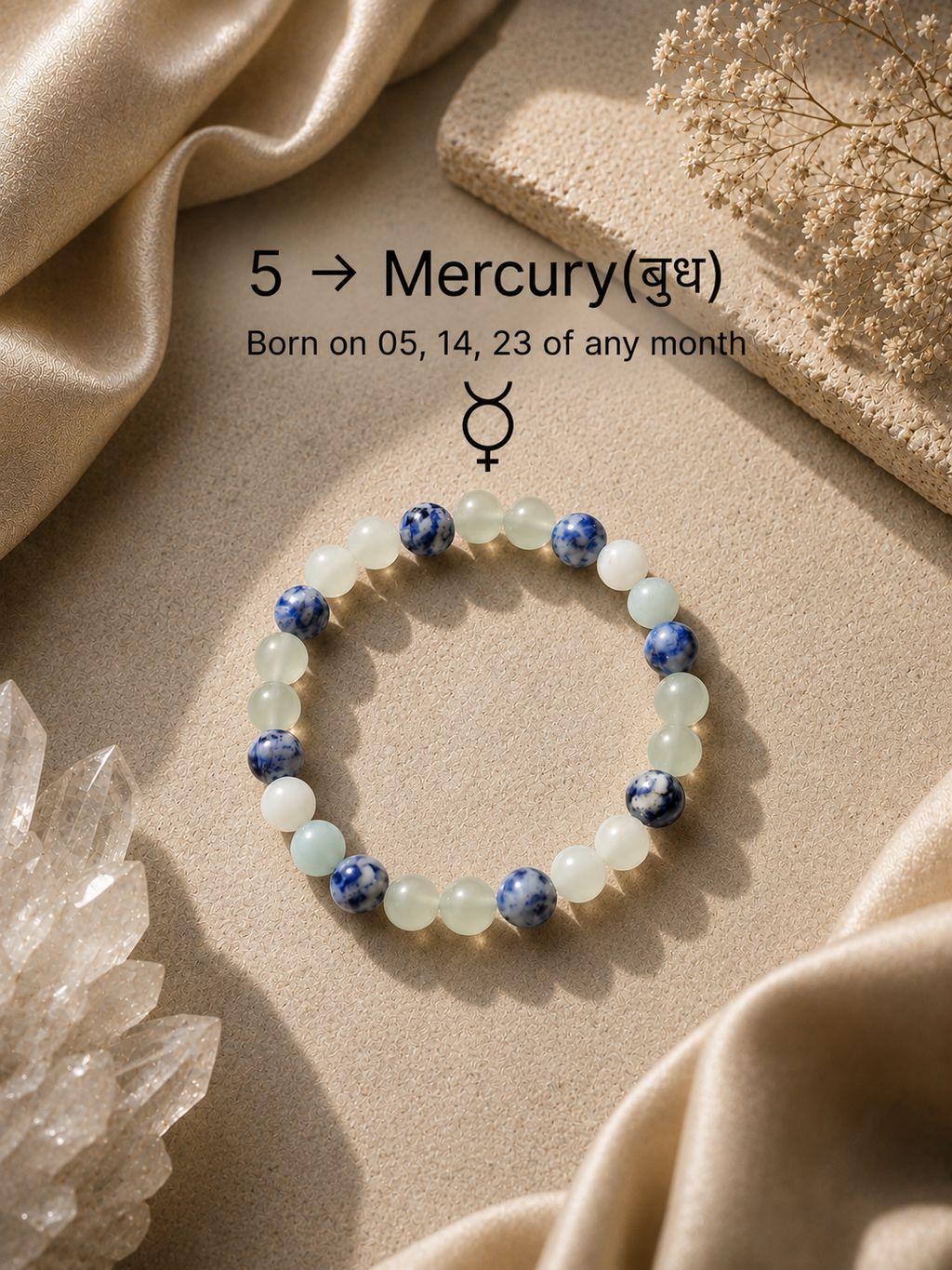 Mulank 5 – Mercury Balance Bracelet For People Born on 5, 14 & 23 of Any Month